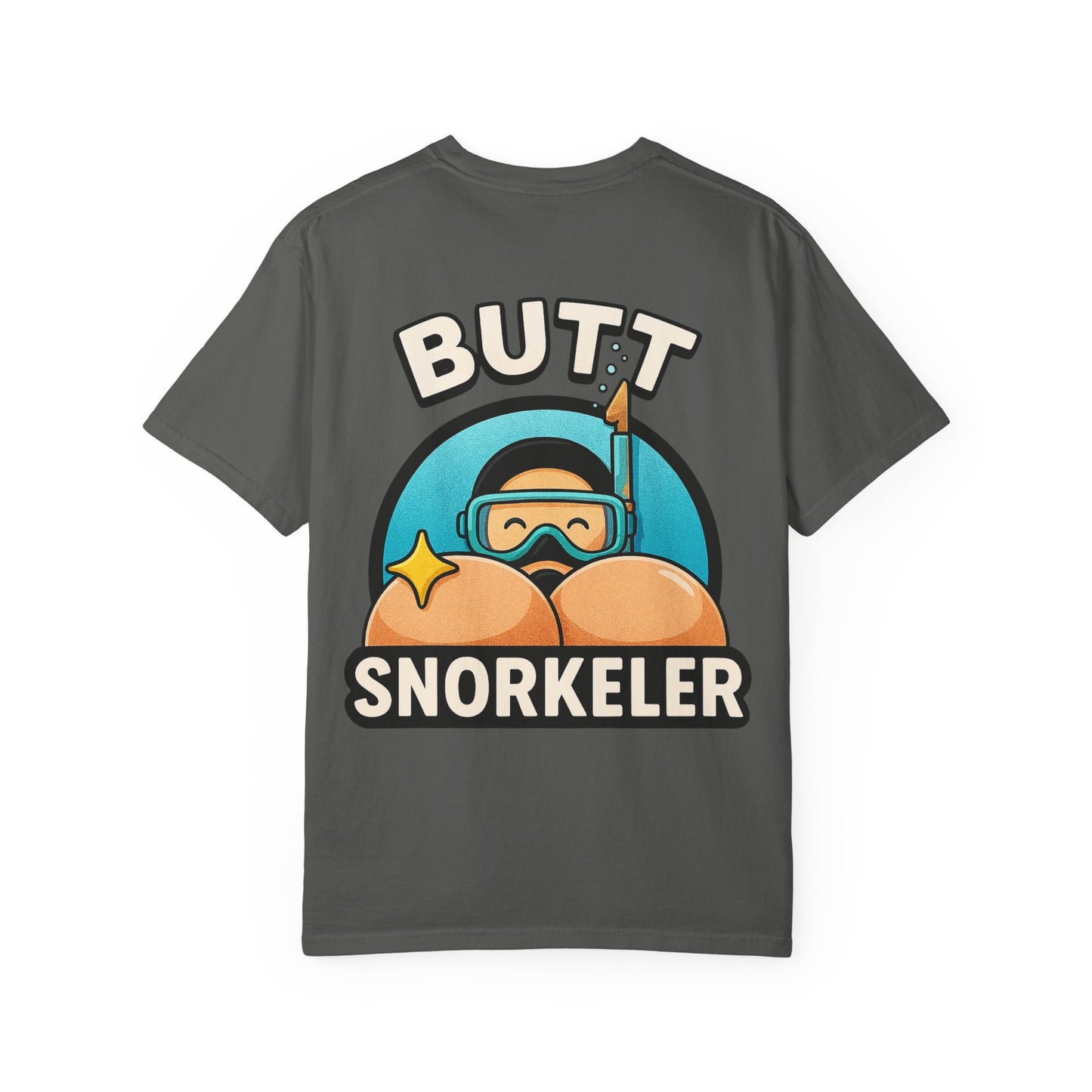 Butt Snorkeler” Humorous Unisex T-Shirt, Fun Everyday Wear, Beach Party Attire, Snorkeling Gift, Summer Vacation Tee