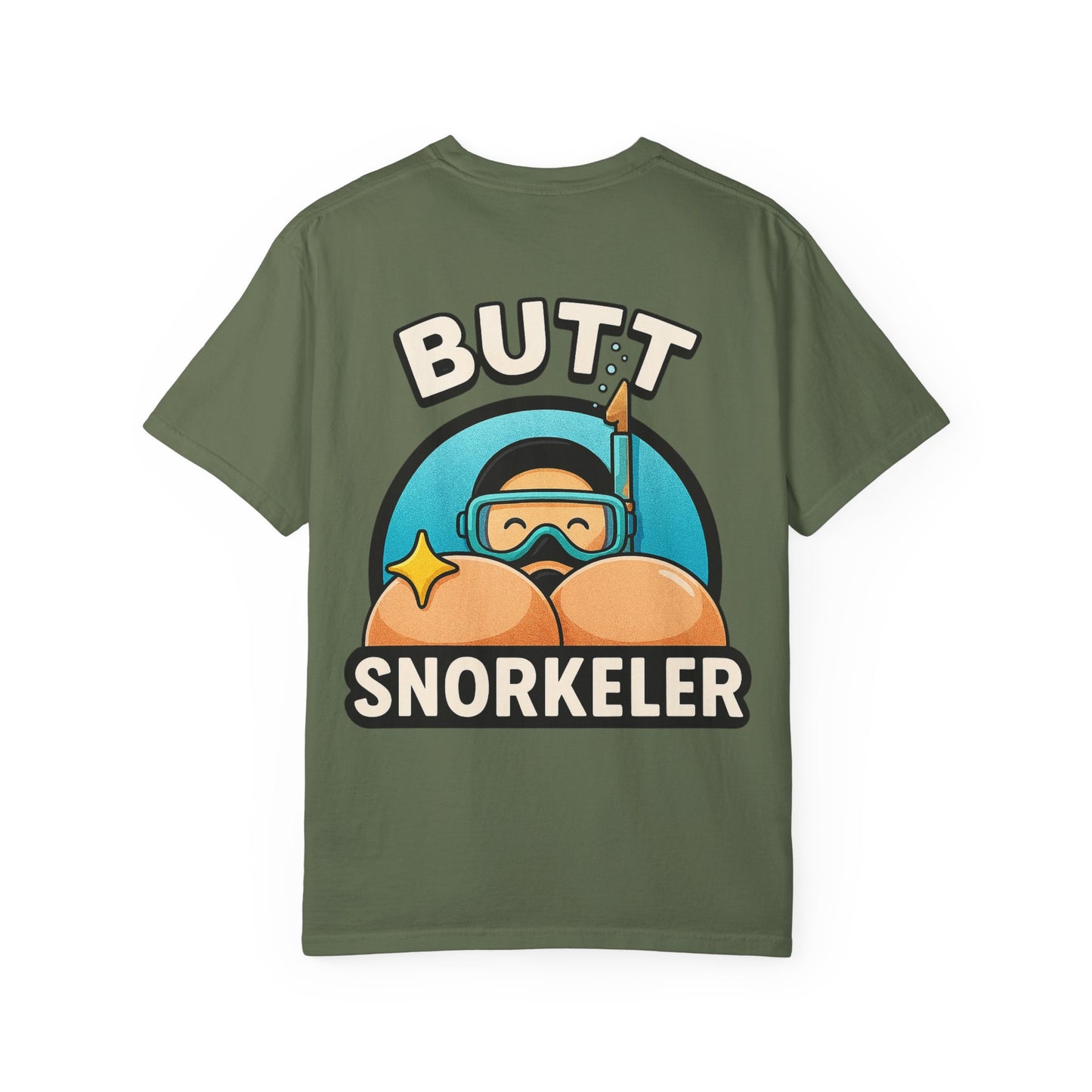 Butt Snorkeler” Humorous Unisex T-Shirt, Fun Everyday Wear, Beach Party Attire, Snorkeling Gift, Summer Vacation Tee