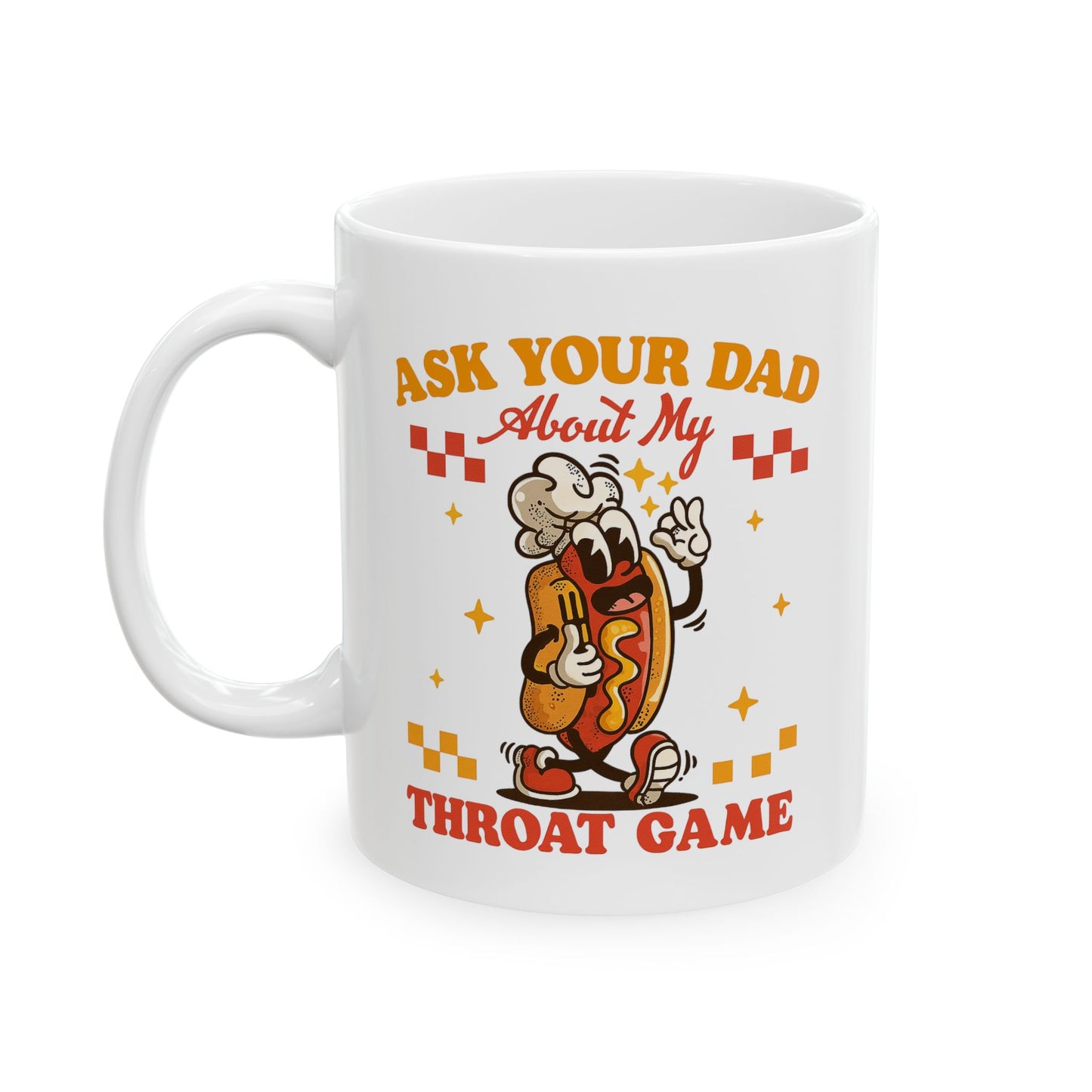 Ask Your Dad - Ceramic Mug, Coffee Cup for Dad, Funny Gift, Birthday Present, Holiday Cheer