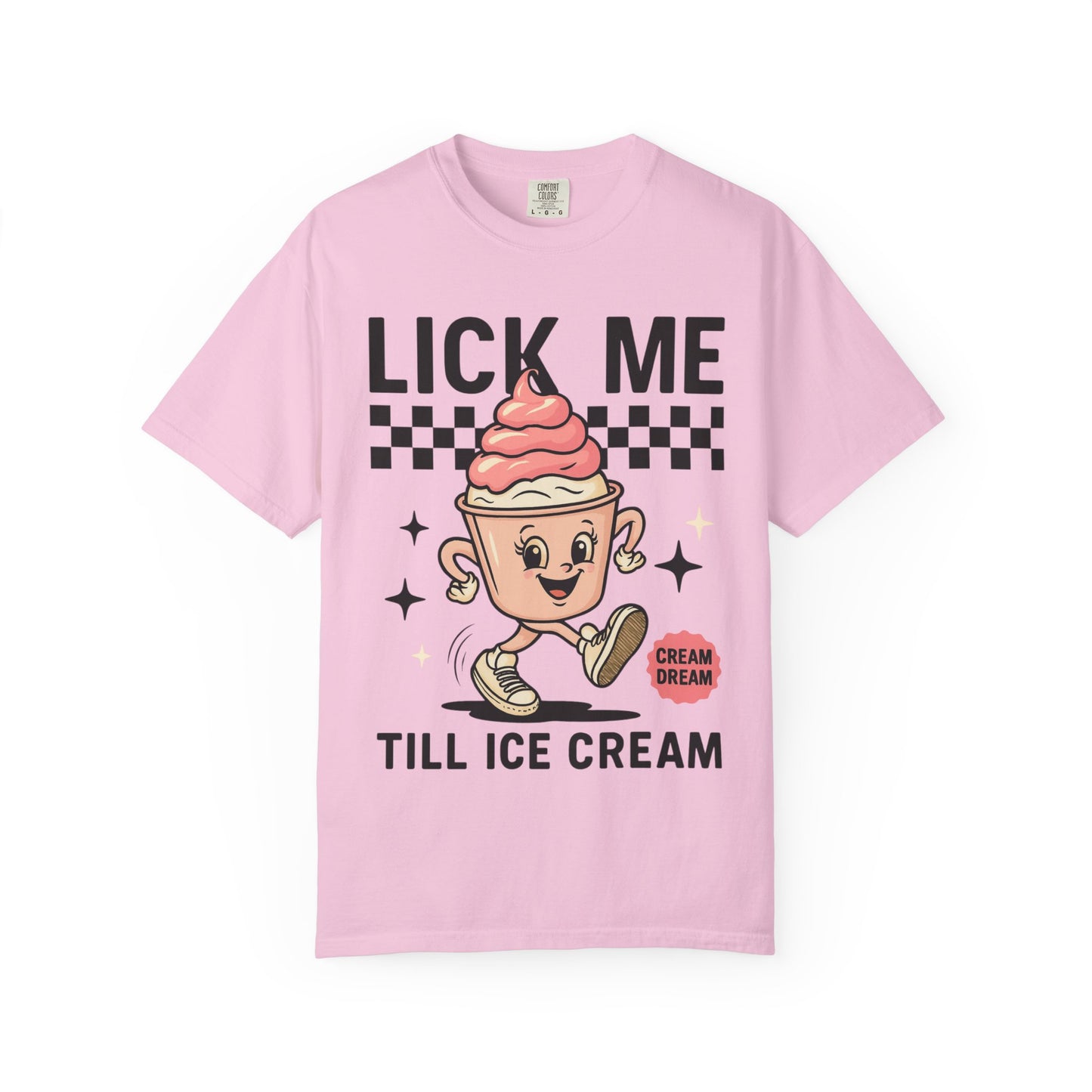 Playful Ice Cream T-Shirt, Cute Summer Tee, Fun Gift for Ice Cream Lovers, Unisex Garment-Dyed Tee, Sweet Treat Shirt