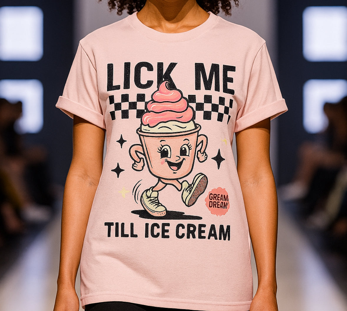 Playful Ice Cream T-Shirt, Cute Summer Tee, Fun Gift for Ice Cream Lovers, Unisex Garment-Dyed Tee, Sweet Treat Shirt