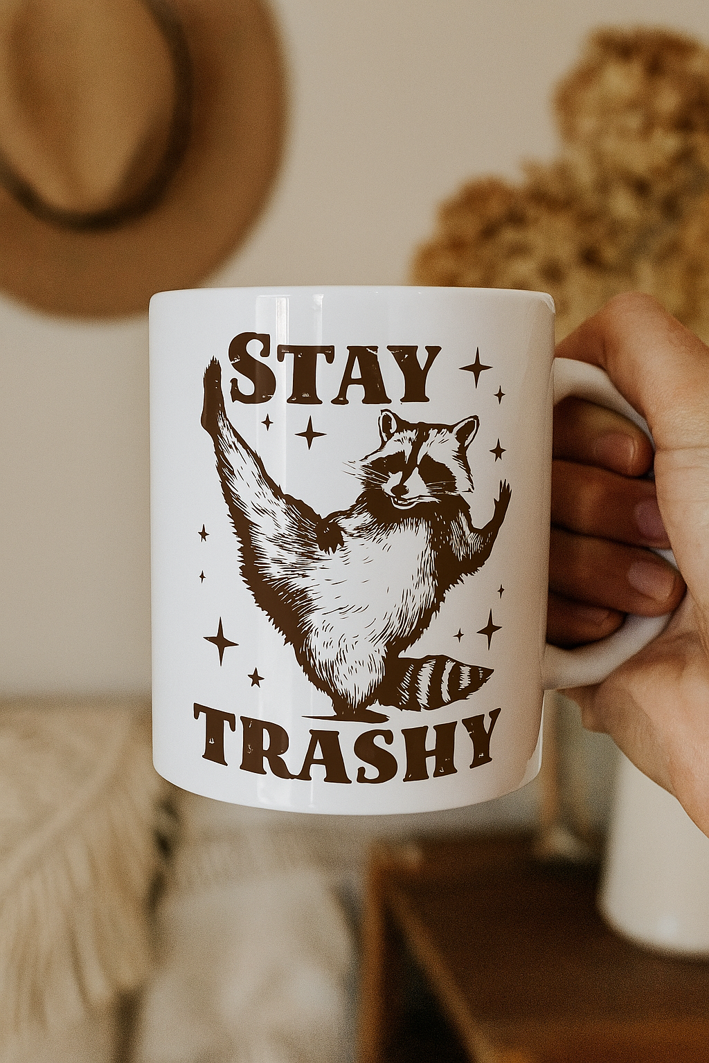 Stay trashy mug