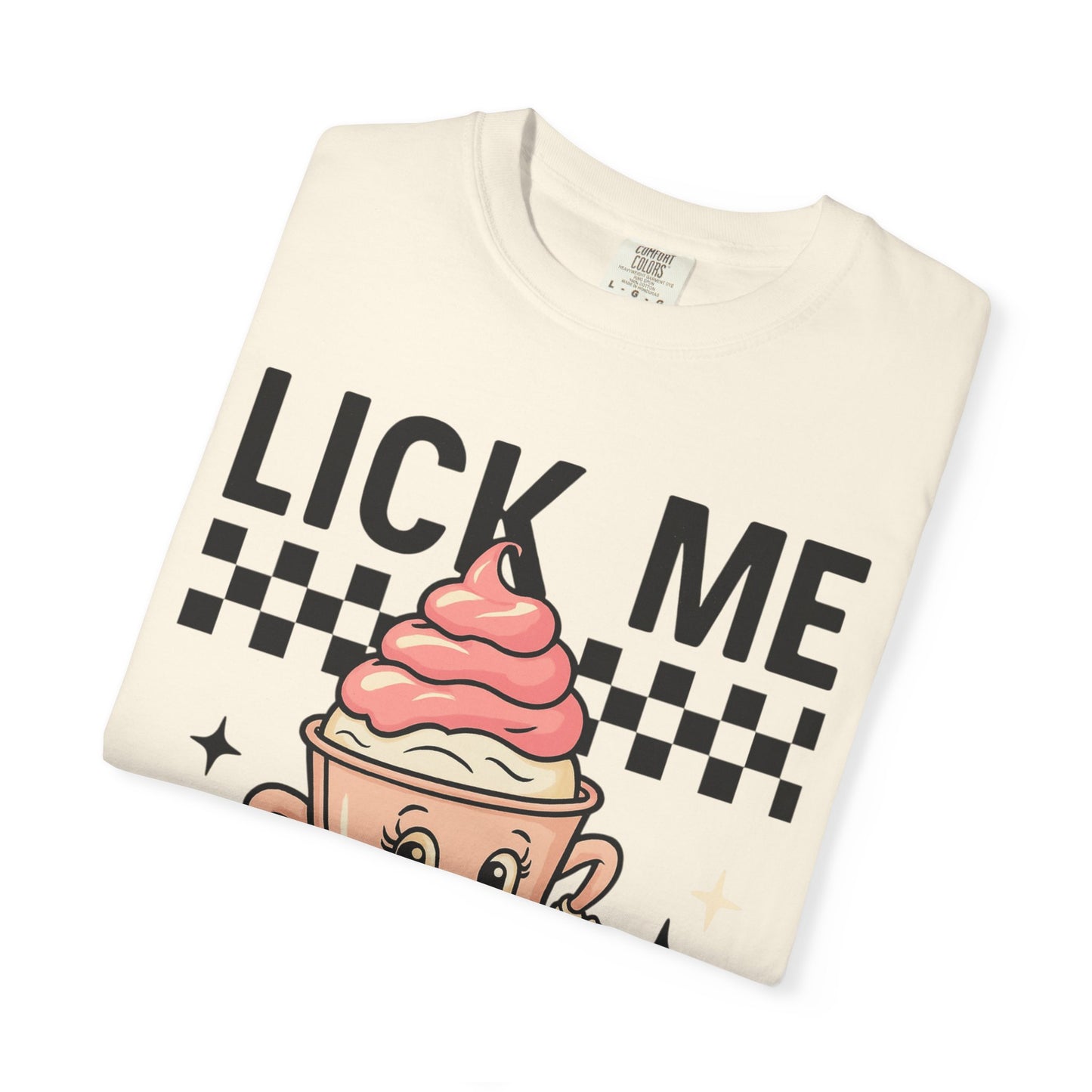 Playful Ice Cream T-Shirt, Cute Summer Tee, Fun Gift for Ice Cream Lovers, Unisex Garment-Dyed Tee, Sweet Treat Shirt