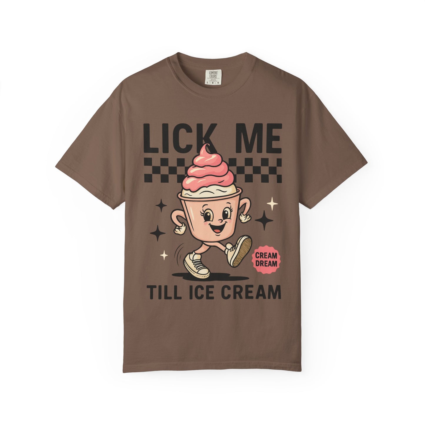 Playful Ice Cream T-Shirt, Cute Summer Tee, Fun Gift for Ice Cream Lovers, Unisex Garment-Dyed Tee, Sweet Treat Shirt