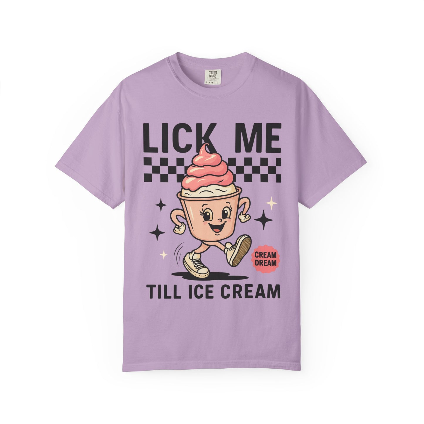 Playful Ice Cream T-Shirt, Cute Summer Tee, Fun Gift for Ice Cream Lovers, Unisex Garment-Dyed Tee, Sweet Treat Shirt